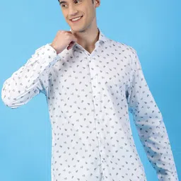 Mast & Harbour Spread Collar Long Sleeves Floral Print Classic Slim Fit Casual Shirt-image-2