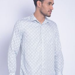 Crimsoune Club Smart Slim Fit Ethnic Motifs Printed Pure Cotton Casual Shirt-image-77
