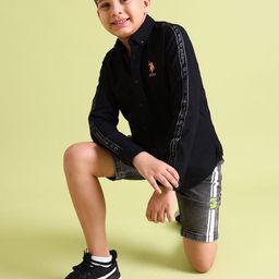 U.S. Polo Assn. Kids Boys Classic Button-Down Collar Pure Cotton Casual Shirt-image-12