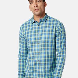 BYFORD by Pantaloons Slim Fit Tartan Checked Cotton Casual Shirt-picture-17