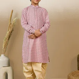 Sanwara Boys Regular Sequinned Straight Kurta with Dhoti Pants-picture-17