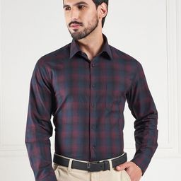 LOUIS STITCH Tartan Checks Comfort Cotton Formal Shirt-picture-49