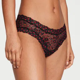 Victoria's Secret The Lacie Posey Floral Self Design Low-Rise Cheeky Basic Briefs-13