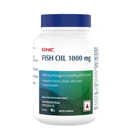 GNC Fish Oil 1000mg Omega-3 Softgel Capsules - 90 Capsules-12