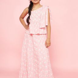 Aks Kids Girls Printed Cotton Ready to Wear Lehenga Choli-image-67