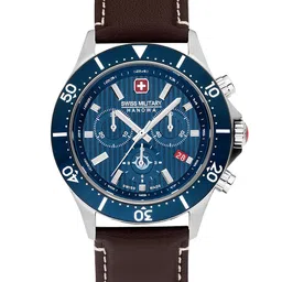 SWISS MILITARY HANOWA Men Leather Straps Analogue Chronograph Watch SMWGC2100706-picture-21