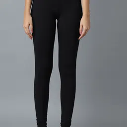 elleven Solid Cotton Churidar Leggings-picture-22