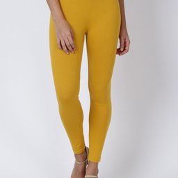 Soch Women Yellow Solid Churidar-image-35