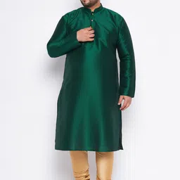 VASTRAMAY Mandarin Collar Kurta With Churidar-28