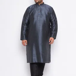 VASTRAMAY Plus Size Mandarin Collar Regular Kurta with Churidar-40