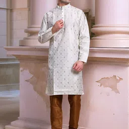 Moda Rapido Men Printed Regular Kurta with Churidar-picture-7