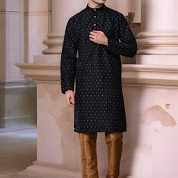 Moda Rapido Men Printed Regular Kurta with Churidar-picture-6