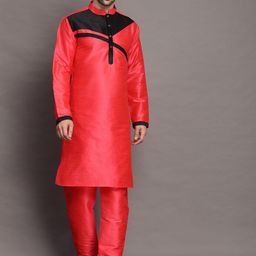 Utsav Fashion Art Silk Straight Kurta with Churidar-image-66