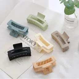 Krelin Women Set Of 6 Anti-Rust Durable Plastic Claw Clips-31