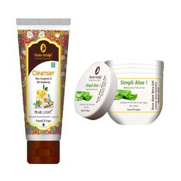 Passion Indulge Pearl Light Cleanser -100ml and Simpli Aloe Gel- 200ml-14