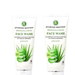 AYURVED MASTER Aloe Vera Set Of 2 Anti Pimple & Anti Pollution Brightening Fairness Face Wash 50gm Each-5