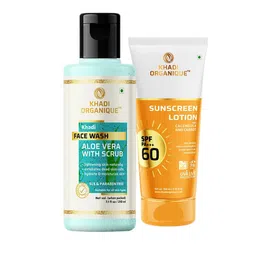 Khadi Organique Aloe Vera Face Wash & SPF 60 Sunscreen-52