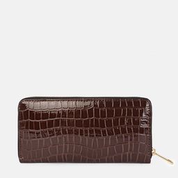 Bagsy Malone Brown Textured Purse Clutch-image-17