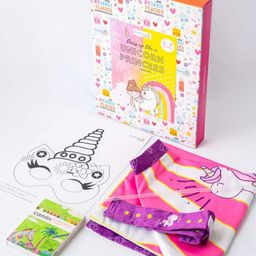 My House Teacher Kids Unicorn Princess Dress-Up Cape Set with Coloring Activity Toy-40