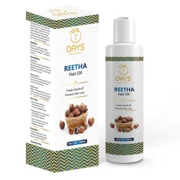 7 DAYS Cold-Pressed 100% Pure Reetha Oil for Hair Fall & Dandruff Control - 120ml-41