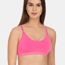 KOMLI Full Coverage Non Padded Cotton Workout Bra- All Day Comfort-29