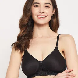 Clovia Black Full Coverage Non-Padded Cotton Everyday Bra With All Day Comfort-picture-57