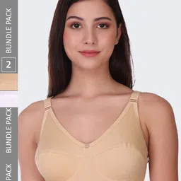 POOJA RAGENEE Pack Of 2 Full Coverage Lightly Padded Bra bq2183d_2p_wh_sk_28d-image-54