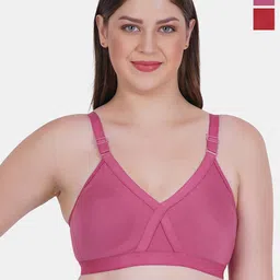Reveira Mould Pack Of 2 Dry Fit Full Coverage Non Padded T-shirt Bra With All Day Comfort-image-47