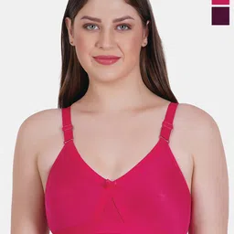 Reveira Mould Pack Of 2 Dry Fit Full Coverage Non Padded T-shirt Bra With All Day Comfort-picture-18