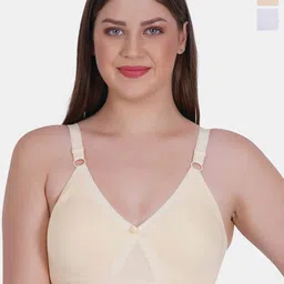Reveira Pack Of 2 Dry Fit T-shirt Bra Full Coverage Non-Wired Non Padded All Day Comfort-image-47