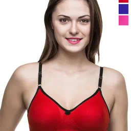 Docare Pack of 3 Bra Full Coverage Non Padded  T-shirt Bra-All Day Comfort-picture-15