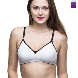 Docare Pack Of 2 Full Coverage Non Padded Non-Wired Seamless T Shirt Bra-All Day Comfort-15