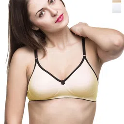 Docare Pack Of 2 Full Coverage Non Padded Non-Wired Seamless T Shirt Bra-All Day Comfort-12