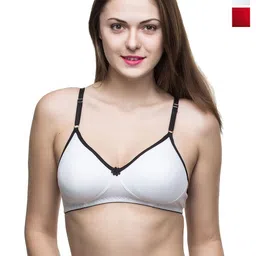 Docare Pack Of 2 Full Coverage Non Padded Non-Wired Cotton T-shirt Bra-All Day Comfort-3