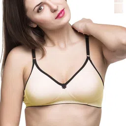 Docare Pack Of 2 Full Coverage Non Padded Non-Wired Seamless T Shirt Bra-All Day Comfort-20