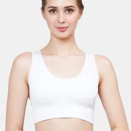 PLUMBURY Full Coverage All Day Comfort Removable Padding Rapid-Dry Workout Bra-32