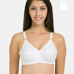 Souminie Pack Of 2 Full Coverage Non-Padded Cotton Minimizer Bra - All Day Comfort-16