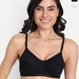 T.T. Pack Of 2 Self Design Full Coverage Everyday Bra With All Day Comfort-5