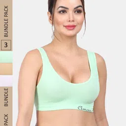 Amour Secret Pack Of 3 Full Coverage Non Padded Everyday Bra-image-66