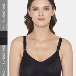 Souminie Pack Of 2 Non Wired Non Padded Seamless Cotton Minimizer Bra With All Day Comfort-picture-15
