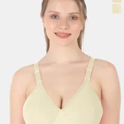 Tweens Pack Of 2 Full Coverage Non Padded Cotton Minimizer Bra With All Day Comfort-12
