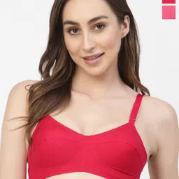 Floret Pack Of 2 Full Coverage Cotton Everyday Bra With All Day Comfort-picture-25