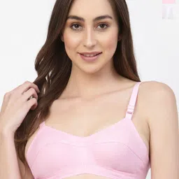 Floret Pack Of 2 Full Coverage Non Padded Cotton Everyday Bra With All Day Comfort-image-9