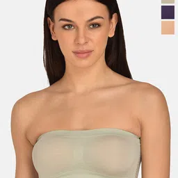 mod & shy Pack Of 3 Assorted Bandeau Bra Full Coverage Non Padded Non-Wired-2