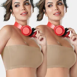 Sonari Pack Of 2 Bandeau Bra Full Coverage Non-Wired All Day Comfort-image-27