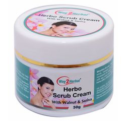 Way2herbal Herbo Scrub Cream With Walnut & Sariva 50g-26