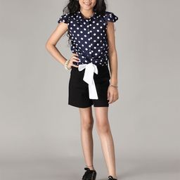 Unique Designers Polka Dot Print Crepe Top-image-21