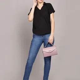 TrendRush Monochrome Crepe Top-image-90
