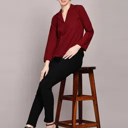 TrendRush Monochrome Crepe Top-picture-40