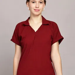 TrendRush Monochrome Crepe Top-image-87